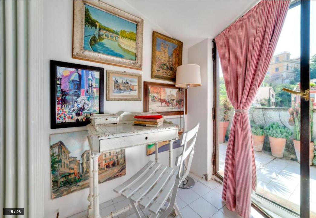 Luxury Art Apartment In Trastevere With Terrace Рим Екстер'єр фото